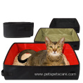 waterproof Oxford fabric cat litter box for travelling